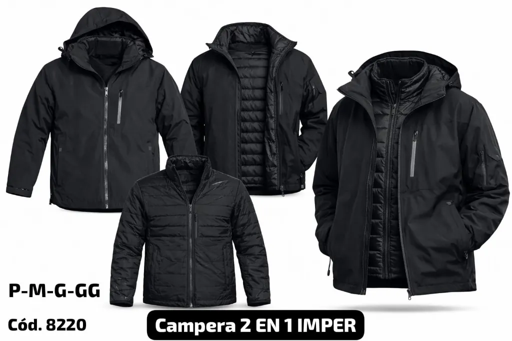 Campera 2 en 1 Impermeable