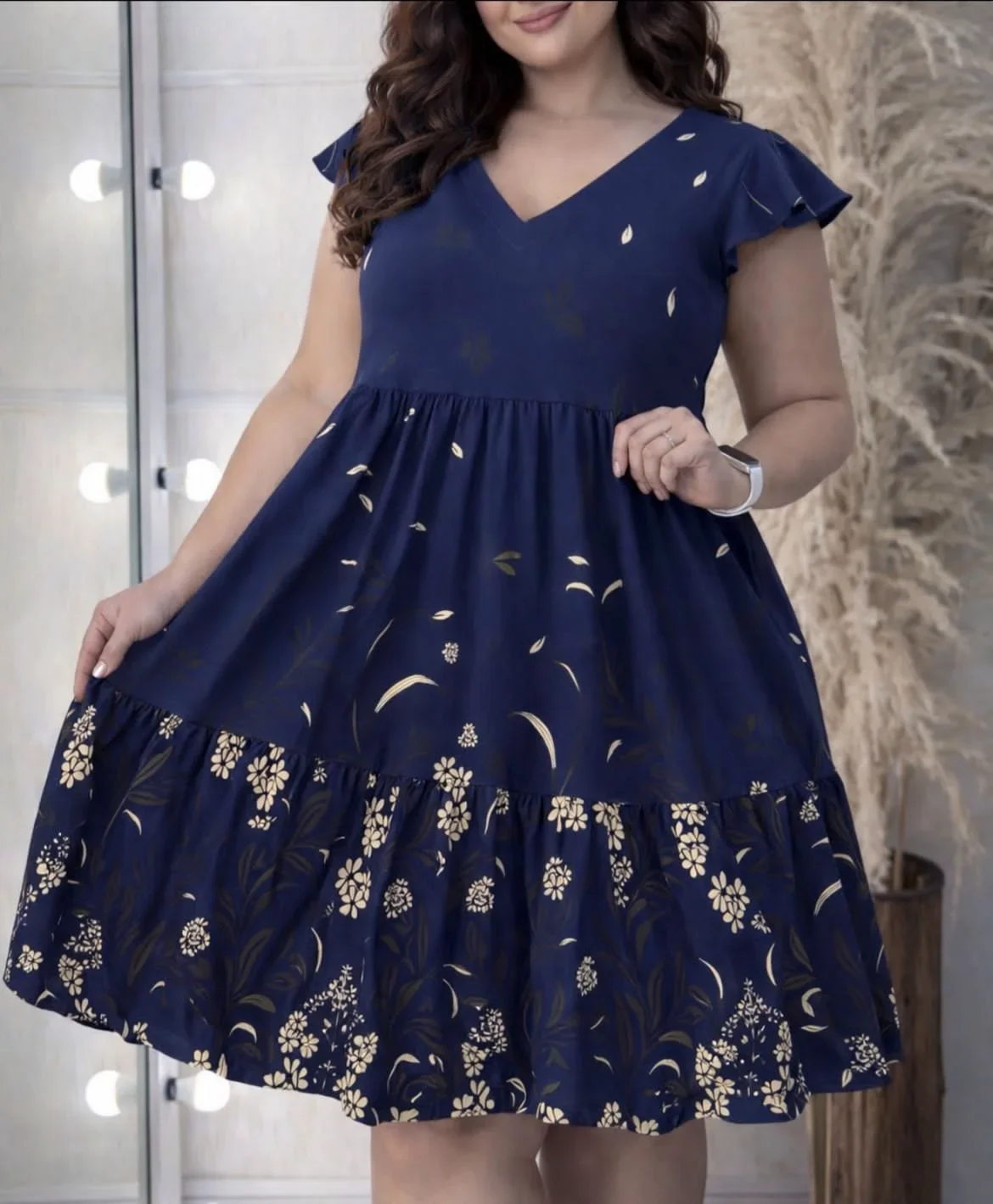 Vestido Corto Brasilero Floral - 2