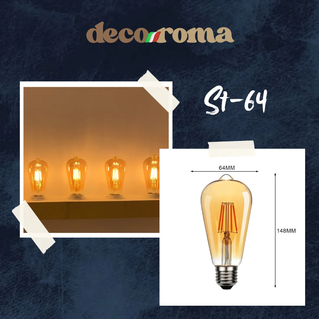 Lámparas vintage LED decorativas - 4