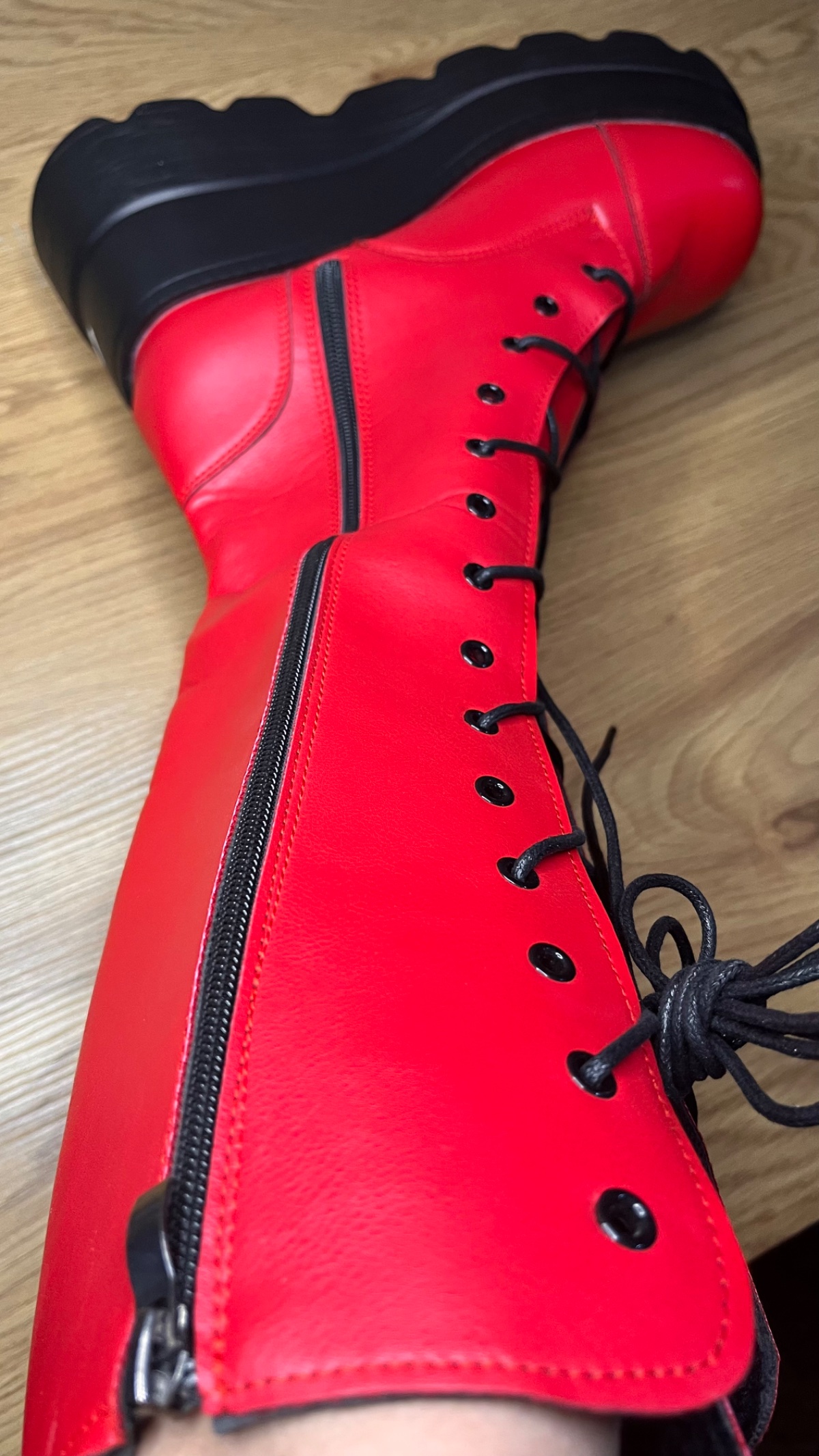 Botas Rojas con Plataforma Talle 38 | NUEVO - 2