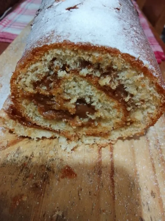 Pionono con dulce de leche