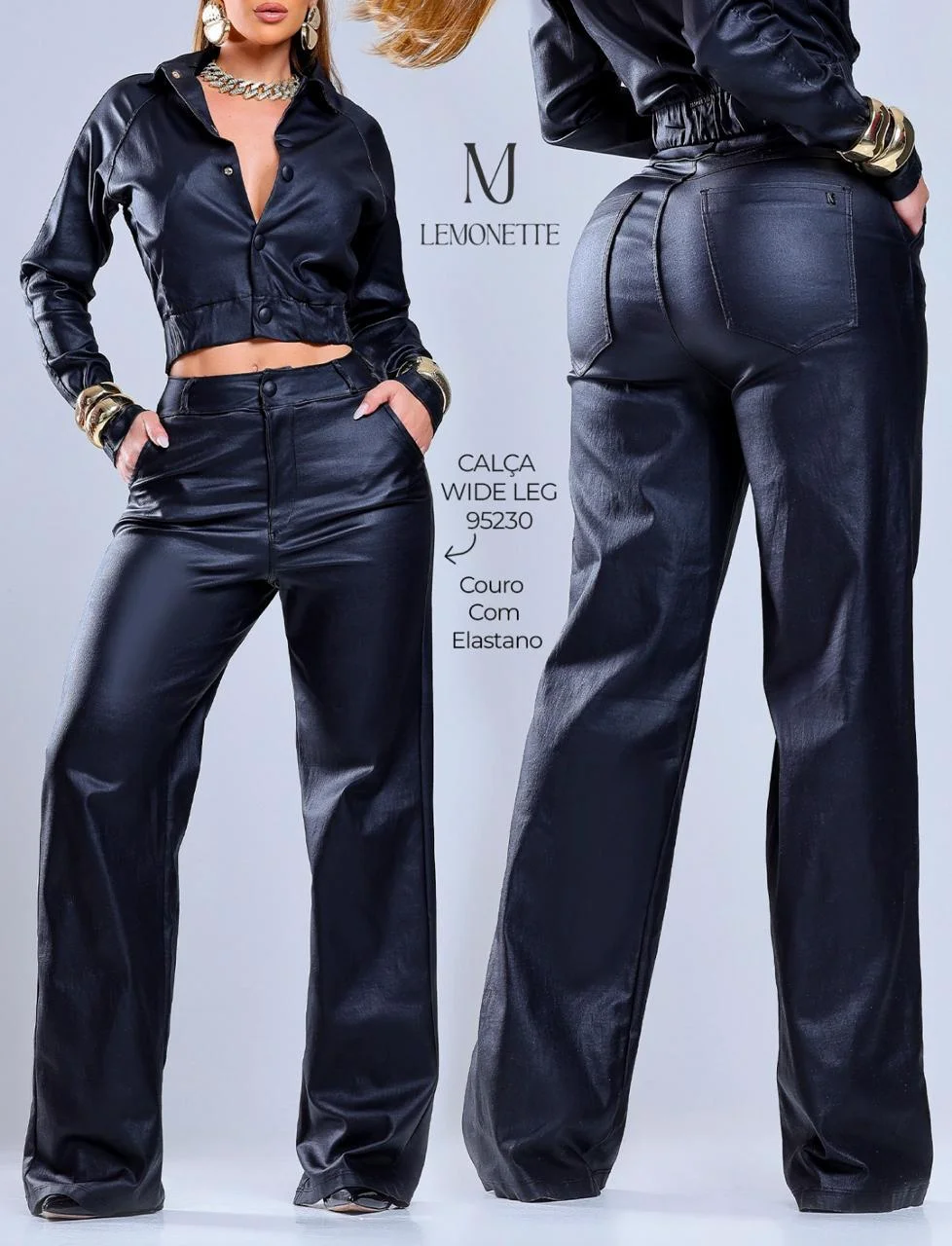 Pantalon de cuerina
