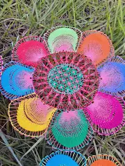 Ñanduti de 24 cm MULTICOLOR - 3
