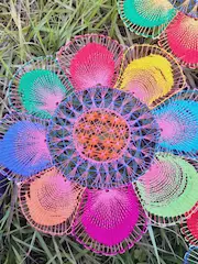 Ñanduti de 24 cm MULTICOLOR - 4