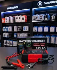 Cargador de Batería para  Auto/Moto 12V 6A - 3