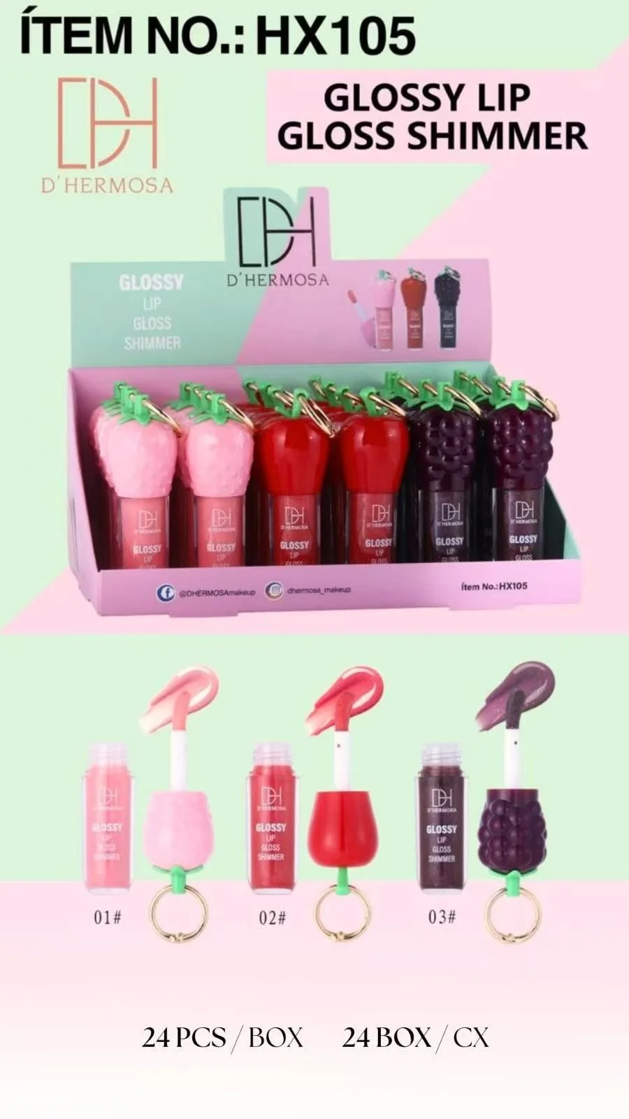 Gloss Labial D'Hermosa Shimmer