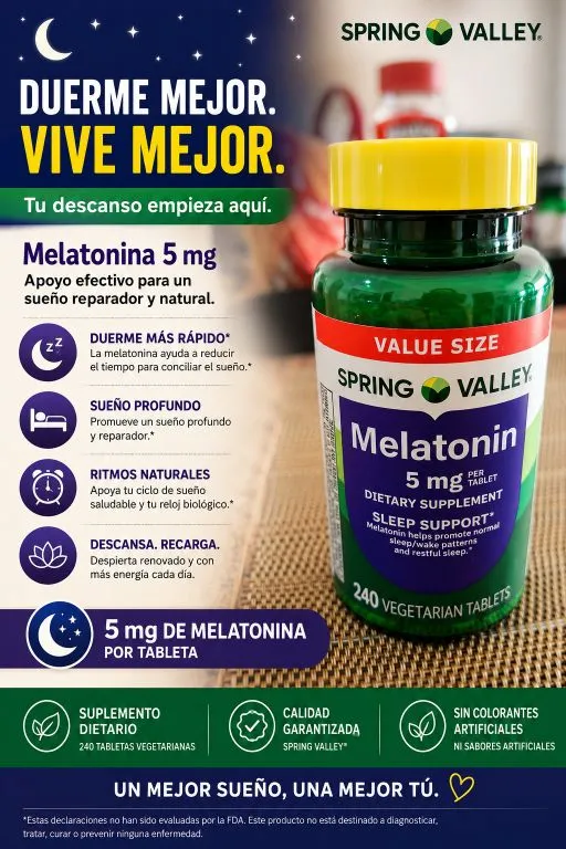 Melatonina Spring Valley 5 mg