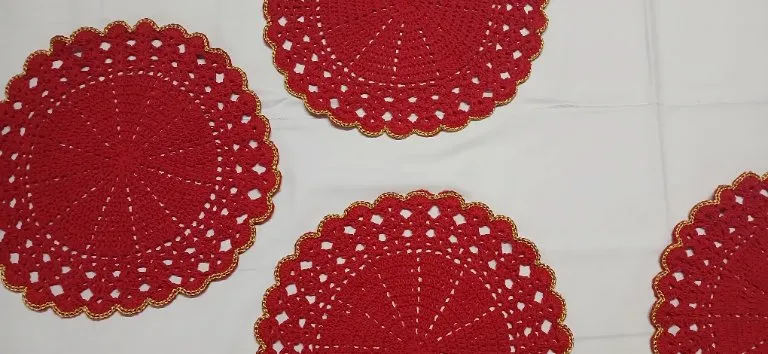 Set de 6 Individuales a Crochet