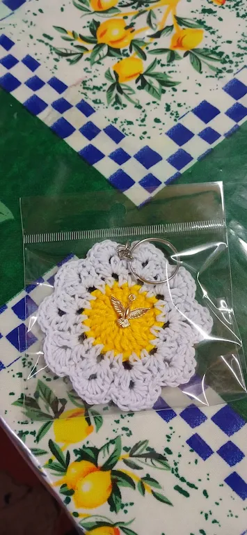 Llaveros de Flor a Crochet (Docena)