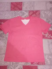 Remera de Algodón con cuello en V - 2