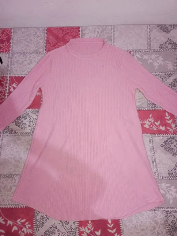 Tricota manga larga rosa