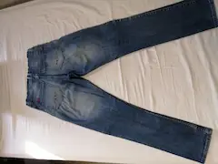 Jeans de hombre corte recto elastizado color Azul - 2