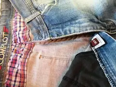Jeans de hombre corte recto elastizado color Azul - 3