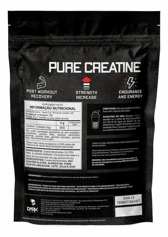 Creatina Dark Lab Pura 500g - 2