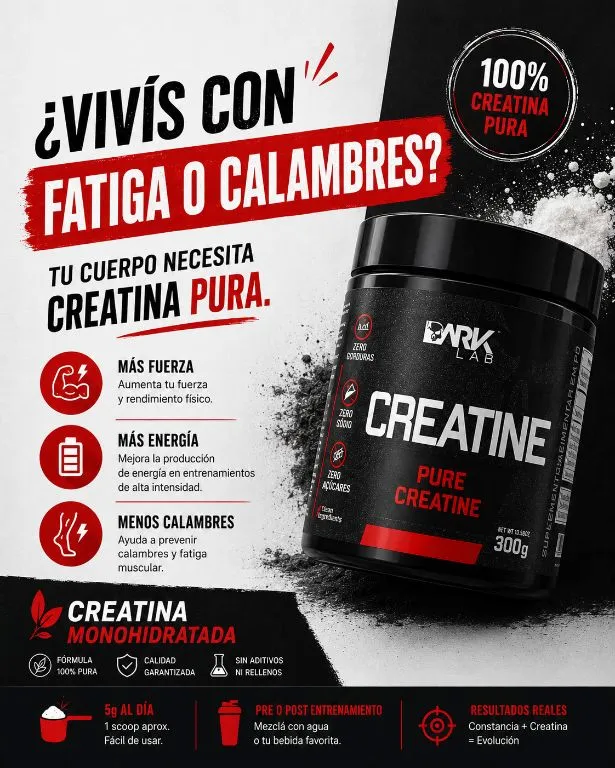 Creatina Pura Monohidratada 300gr