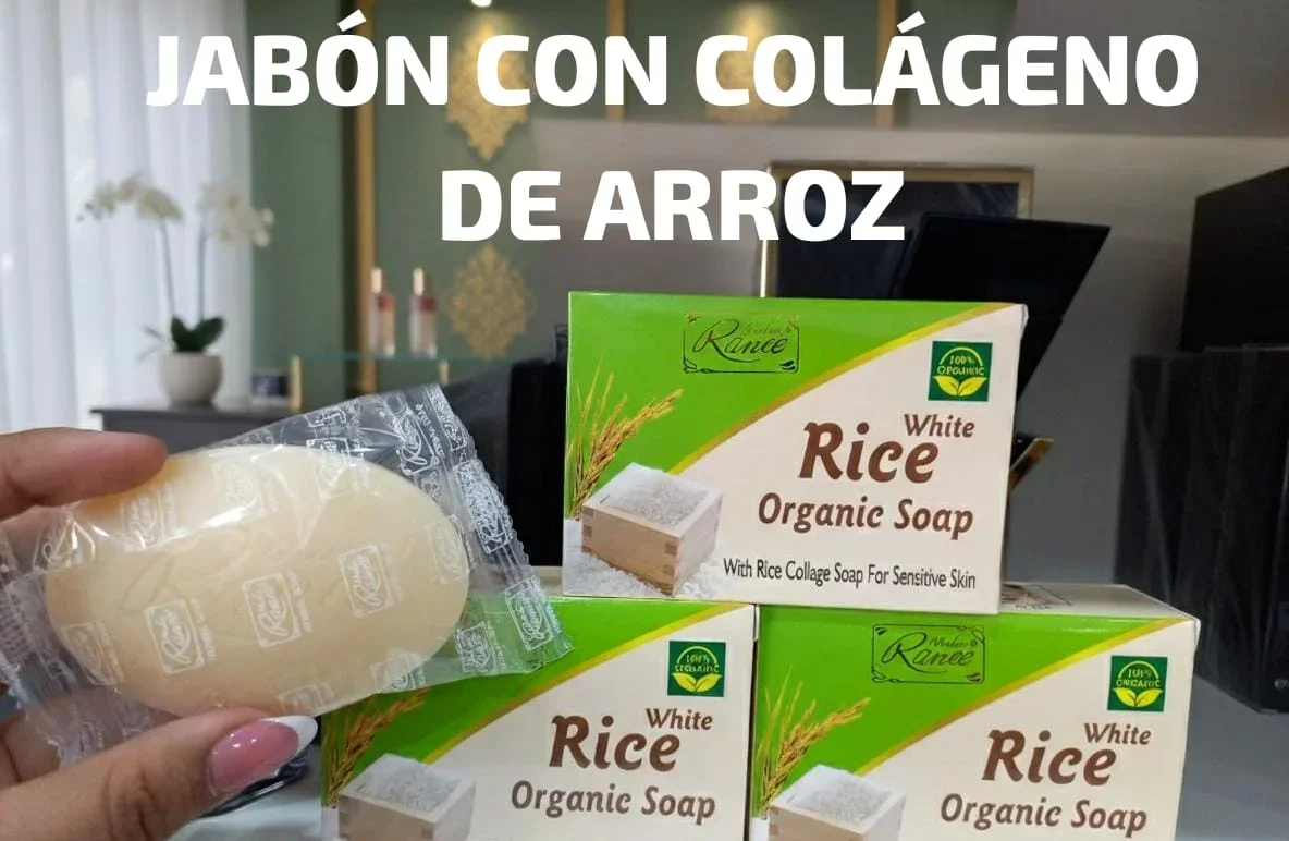 Jabon con colágeno de arroz 🥘