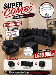 Juego de living y tumbona esquineros en ofertas - 1