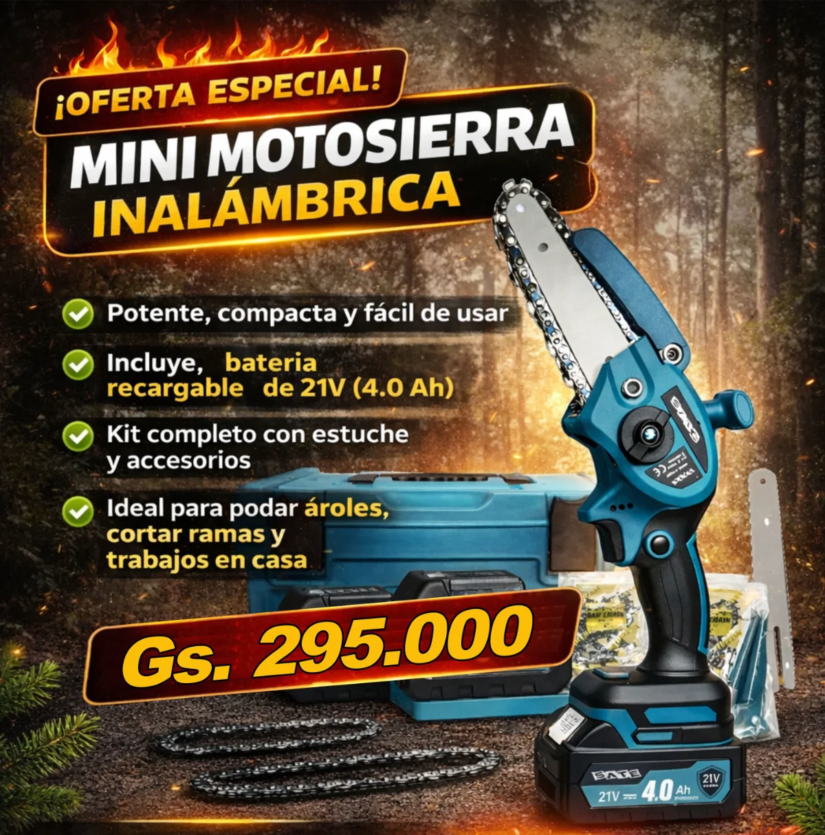 Mini Motosierra Sate 6"