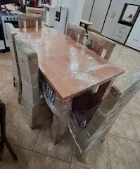 Juego de comedor de madera - 1