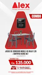 Juego de comedor de madera - 3