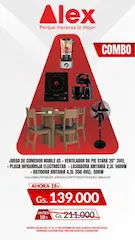 Juego de comedor de madera - 4
