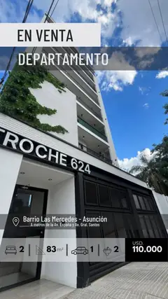 Departamento en Edificio Troche Barrio Las Mercedes