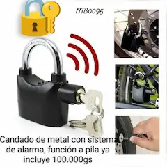 Champañera rústica,parlante portátil,candado con alarma - 2