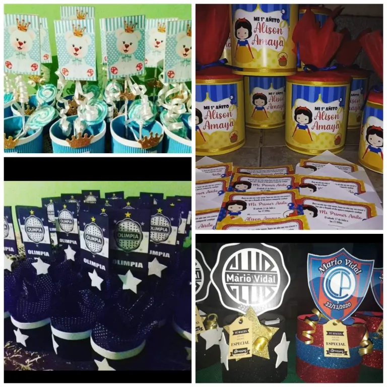 Golosinas personalizadas y Centro de mesa para cumpleaños - 1