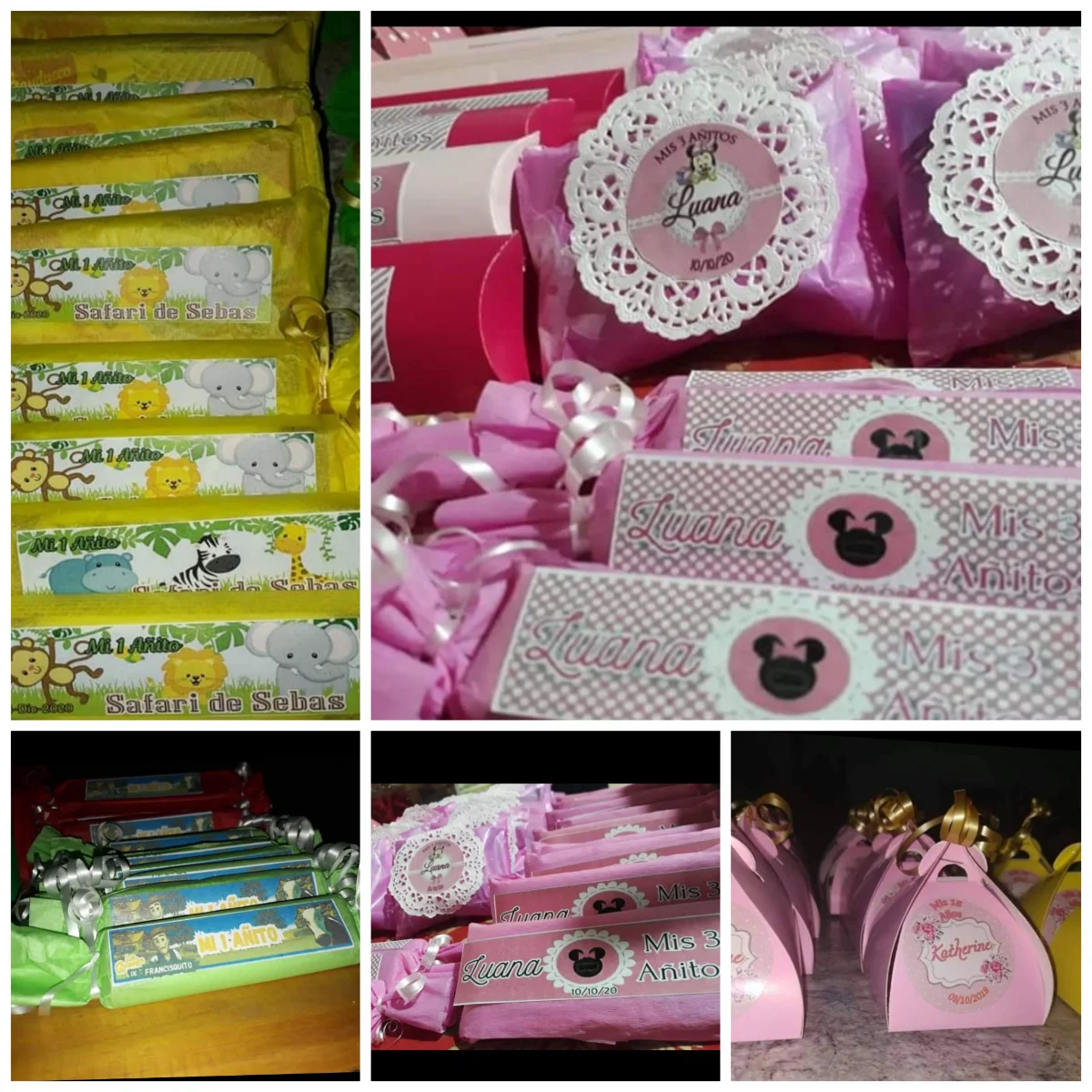 Golosinas personalizadas y Centro de mesa para cumpleaños - 2